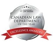 Canadian Law Awards Excellence Awardee